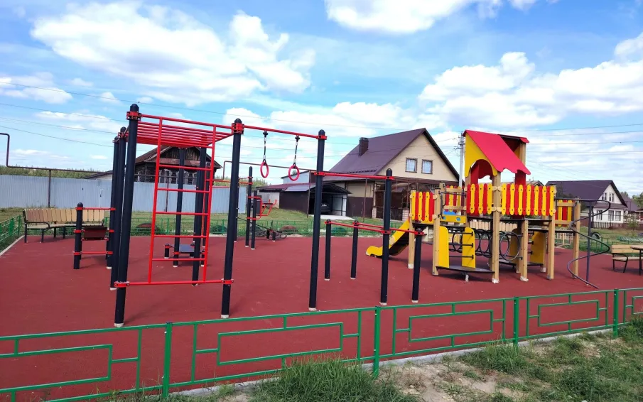 В деревне Меляево городского округа город Кулебаки обустроена новая детская площадка